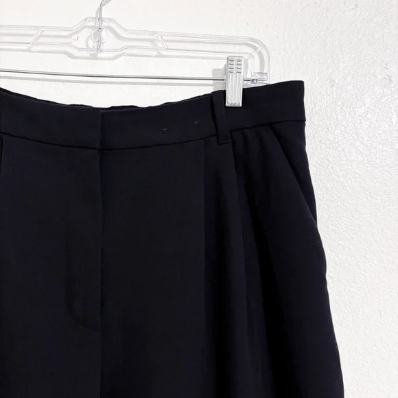 Abercrombie & Fitch Curve Love Sloane Tailored Wide Leg Pant in Black - Picture 8 of 12